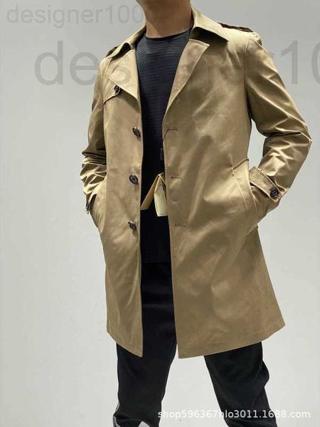 

women's trench coats designer autumn 2022 new mid length windbreaker fashion casual long sleeve coat 157061 nwrx, Tan;black