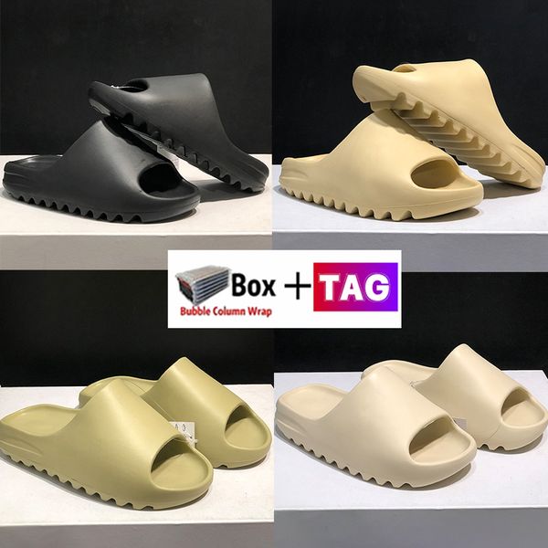 

2022 men women foam runner sandals designer west mens shoes slides vermilion black mineral blue slippers sand ochre mx moon grey casual outd