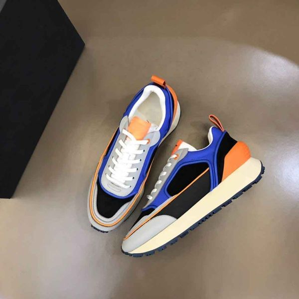 

famous designer men mesh runs racer sneaker shoes sports low-suede & nylon skateboard walking tpu platform chunky soles casual eu38-46 with, Black