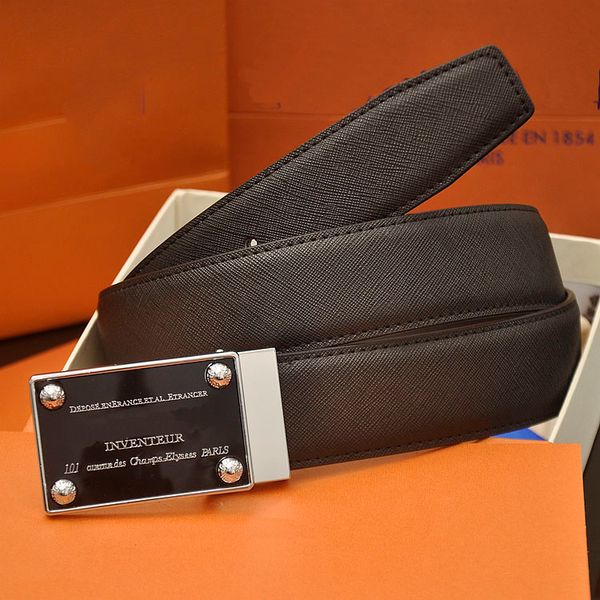 

luxury brand men wholesales belt fashion belts men leather black business women big gold buckle womens classic casual ceinture 3.8cm, Black;brown