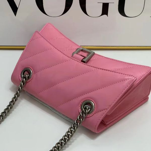 

hourglass designer bag 5a fashion designer crush bag willow nail magnet closed embossed quilted cowhide chain bags straddle shoulder bag pin