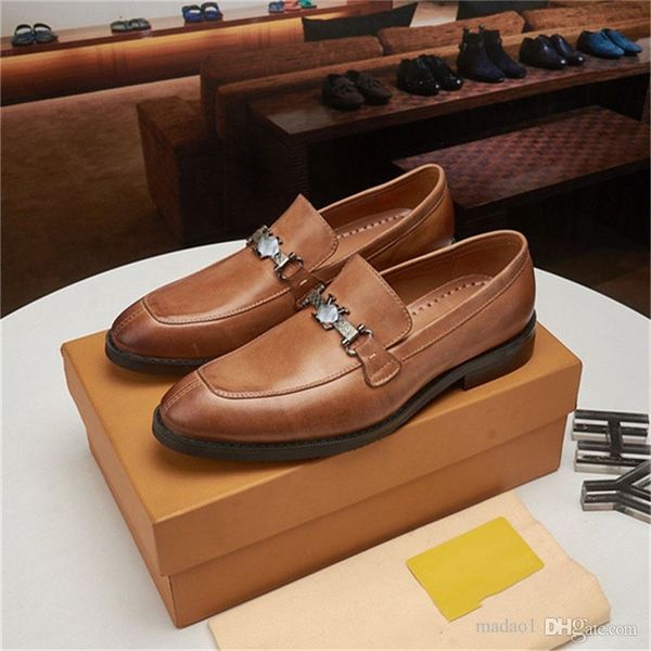 

aaa 28 style luxury dress shoes men formal shoes designer leather pointed toe fashion groom wedding shoes men's oxford dresses plus siz, Black