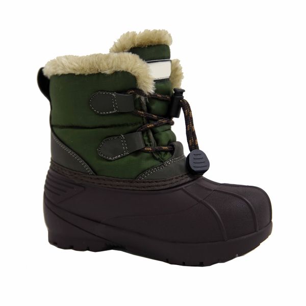 

boot luxury children's black shoes winter cotton shoes thick soled warm short tube fleece snow boots