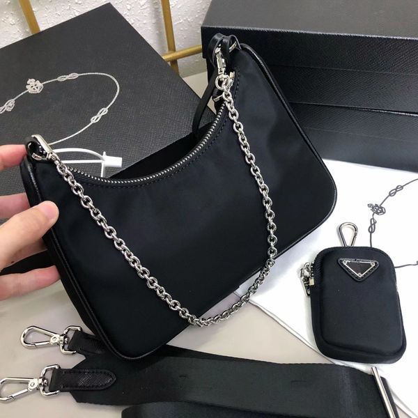 

women messenger bags nylon wallet femme luxe leather handbag shoulder chain bag