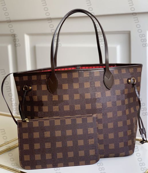 

10a tier mirror quality medium shopping bag mm neverfuii letters tote womens real leather canvas travel box bag luxury designers purse coffe