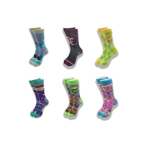 

men's socks a pair of anime cartoon street style hip-hop personality novelty khmer quality warm men's and women's socks in th, Black