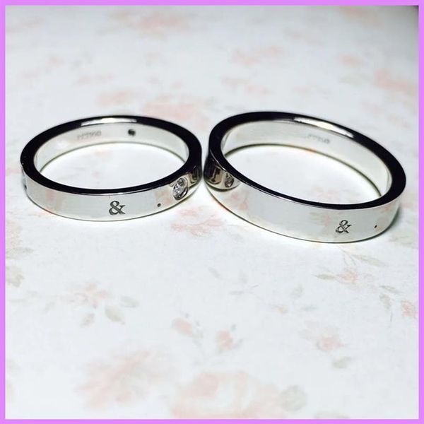 

silver love ring men women rose gold jewelry for lovers designers diamond rings gifts classic fashion stainless steel 275f