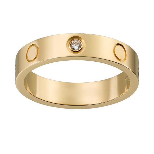 

2022 titanium steel love band rings for men and women diamond rings jewelry couple gifts size 5-11175d, Silver