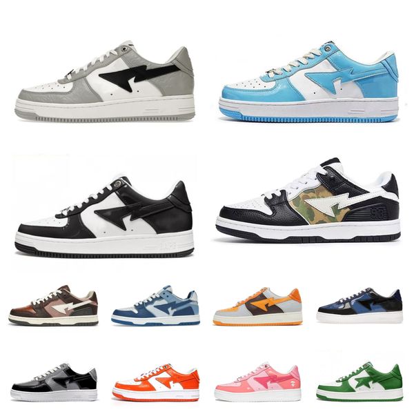 

bapestas sk8 sta running shoes sk8 baped designer bapesta camo black white green red orange camouflage men women trainers sports sneakers cl