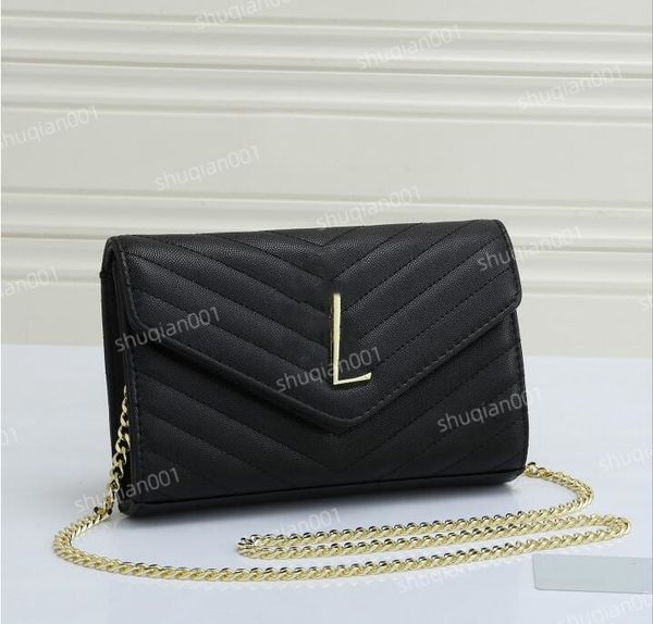 

2022 r loulou bag large shoulder chain clutch bags purses genuine calfskin leather luxury message handbags yslity wallet designer crossbody