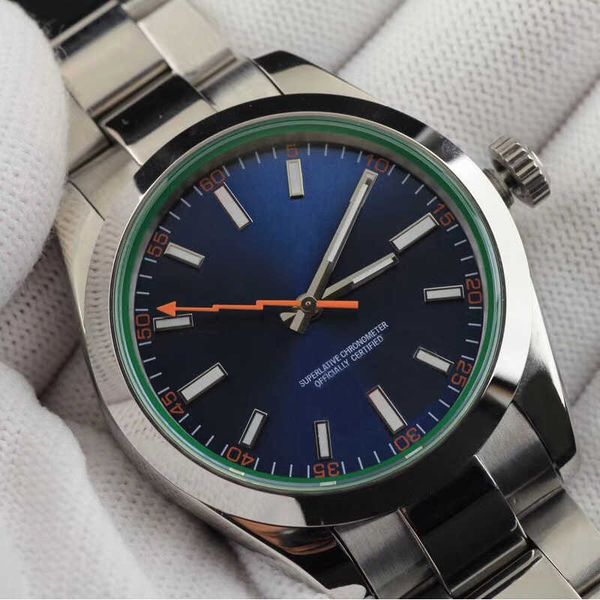 

watches montre de luxe watch 40mm stainless steel strap automatic mechanical movement sapphire glass 5atm waterproof, Slivery;black