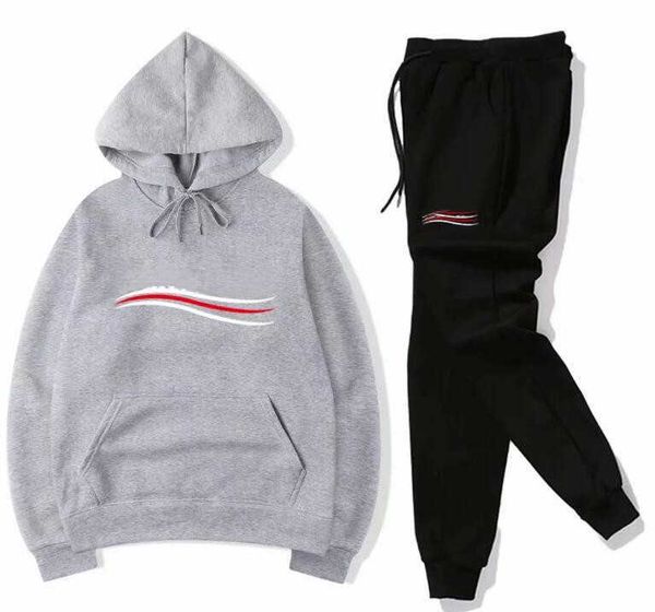 

set designer mens tracksuit women hoodies clothing sweatshirt pullover male casual tennis sporting suits sweat suit sportwear tracksuits, Gray