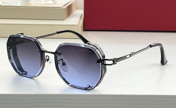 

new fashion sunglasses men and women wear full-frame metal frame designer stylish outdoor eye protection uv400, White;black