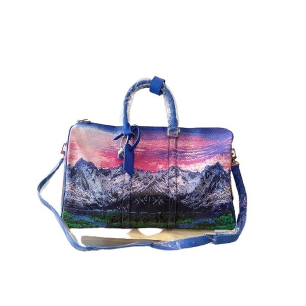 

duffle bag duffel travelling high women large capacity luggage baggage waterproof handbag mountain scenery casual travel bags 22090012