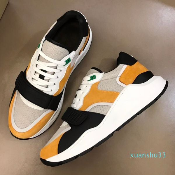 

men 's casual shoes sneakers striped retro couple height increasing23, Black