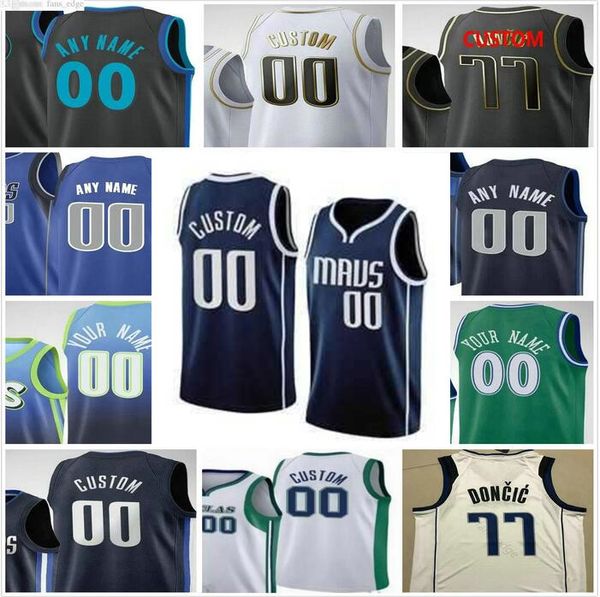 

dallas''mavericks''custom luka women youth 44 davis bertans 25 reggie bullock 00 javale mcgee 7 dwight powell 42 maxi kl, Black;red