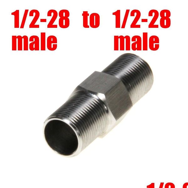 

fuel filter 1/2-28 male to stainless steel filter thread connector for napa 4003 wix 24003 ss soent trap end cap extension adapter dr dhhiv