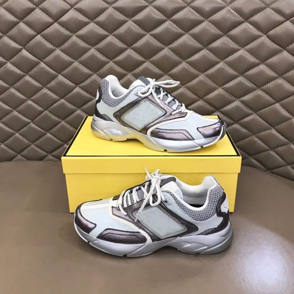 

quality brands casual men trainers shoes nubuck matching leather technical fabric sneakers low- corrugated runner soles man sports, Black