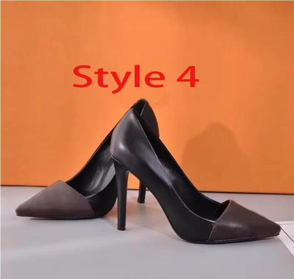 

boat shoe high heels dress shoes classic high-heeled designer leather rivet thick heel 100% cowhide metal button women pointed letter large, Black