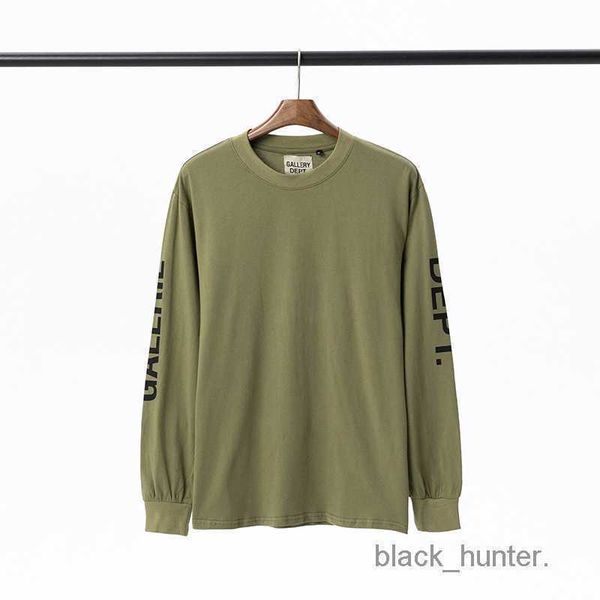 

men's hoodies galery designer dept sweatshirts american los angeles arm letter print round neck long sleeve t-shirt men women's bo, Black