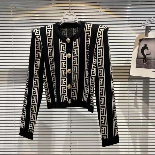 

women's knits & tees knitted cardigan sweater elegant women wear occasions vintage new shoulder pads knitted female chic casual coat e6, White