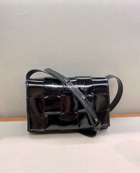 

designer bags luxury bottegas bag venetas handbag cassette leather woven pillow bag shiny messenger diagonal small square original quality f