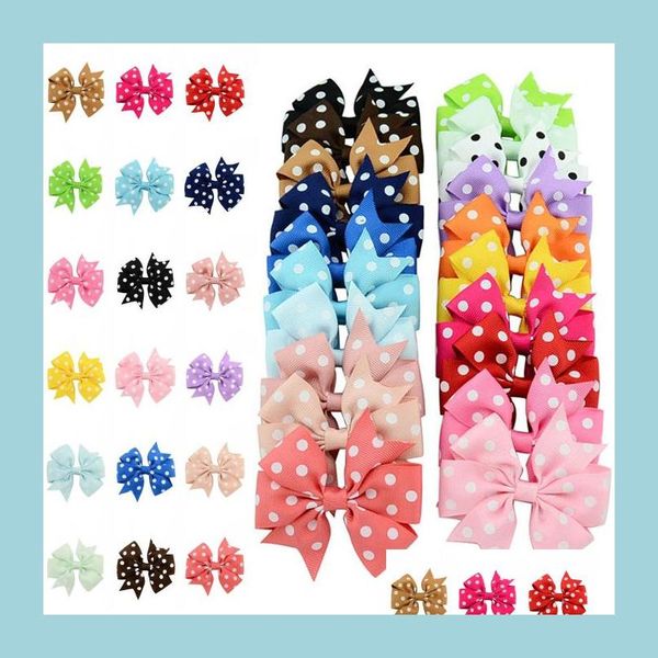 

hair clips barrettes dot ribbon band bow hair clips kids teens bowknot cute barrette fashion headwear for girls baby hairpin accesso dhtg7, Golden;silver