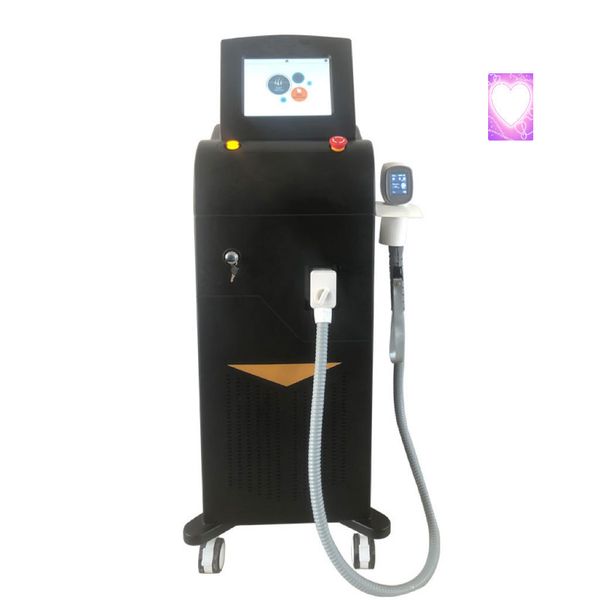

profesional 808 diode laser hair removal machine handpiece with screen, Black