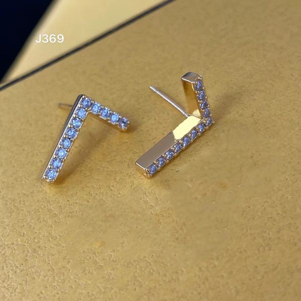 

2022 designer gold stud earrings fashion letter f luxury charm jewelry earring for women hoop lady gifts wholesale 14 style, Golden;silver