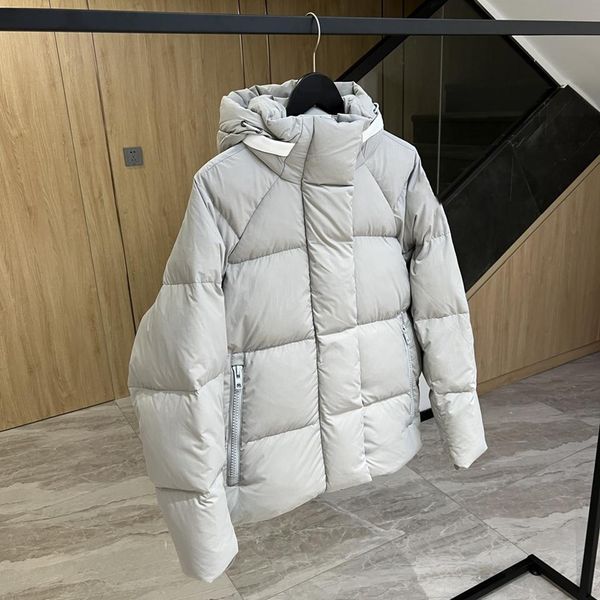 

women designer down jacket windproof outerwear white duck windproof parker parkas warm thick puffer jackets hooded windbreakers, Black