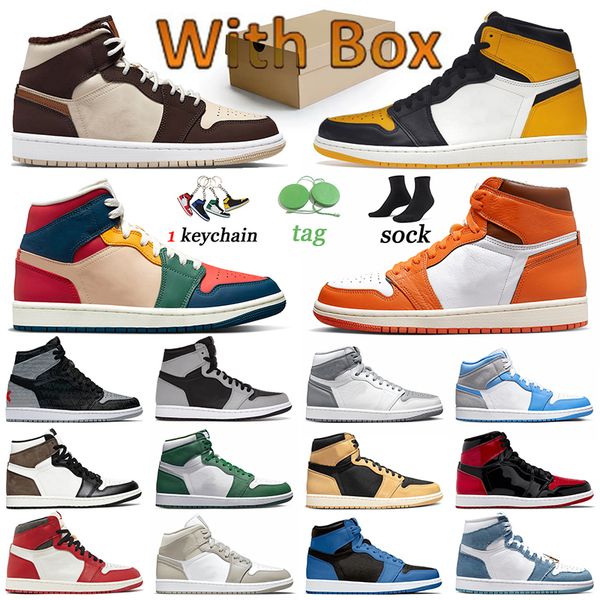 

professional 1 basketball shoes jumpman heirloom 1s yellow toe j1 offs white designer sneakers men trainers sports multi color starfish gorg