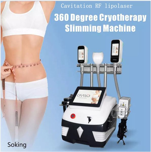 

portable multifuntion cryo 360 cryolipolysis fat ing slimming machine cavitation rf fat removal 7 in 1 cryotherapy double chin e abdomen bel