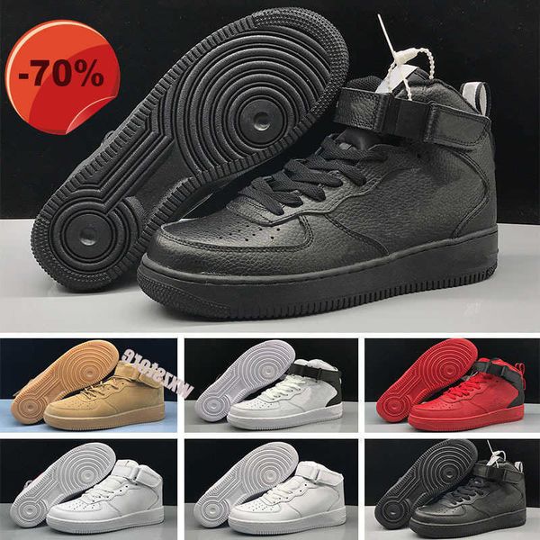 

2021 forces men low skateboard shoes one knit euro high women all white black red leather trainer sneaker 36-45, Black;brown