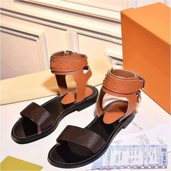

women sandals high boots woman shoes roman loafers classic rivet summer fashion ankle men letter gladiator casual flat designer ladies beach, Black
