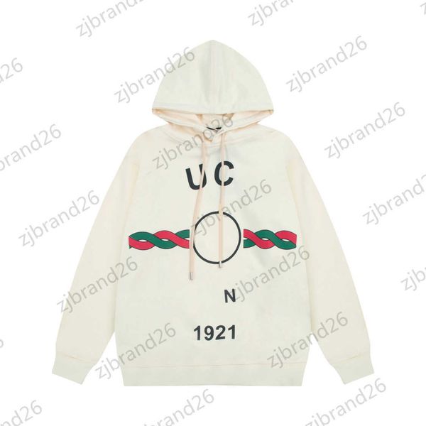 

fashion brand women sweatshirt two color spiricle printed classic casual hoodies drawstring hooded pullover sweatshirts designer coats wome, Black