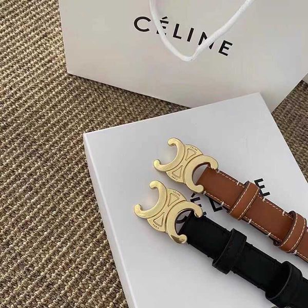 

celinbelt belt triumphal belt cowhide with decorative leather brown belt of the same style, Black;brown