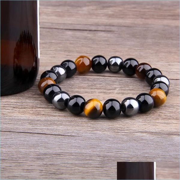 

beaded strands black onyx with natural stone hematite stones tiger eye beaded strand wrap buddha bracelets bangles jewelry 2212 q2 dhwzq