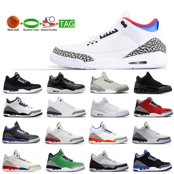 

basketball shoes laser orange men 3 jumpman cyber monday sneakers sports cool grey trainers size 36-47