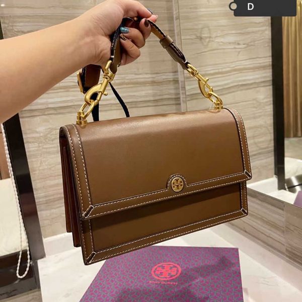 

torys luxury leather woman's torys designer bag burchs handbag tb new leather one shoulder messenger envelope fashion versatile women&#