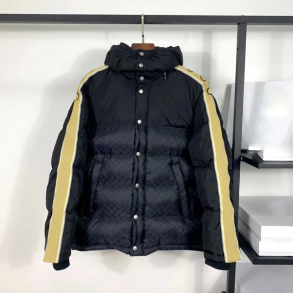 

fashion down jackets mens stylist winter warm jacket men outdoor coat essential cold protection, Black