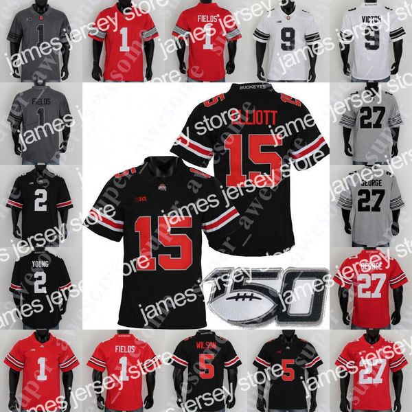 

american college football wear ohio state buckeyes football jersey marcus hooker zach harrison nicholas petit-frere trey sermon steele chamb, Black