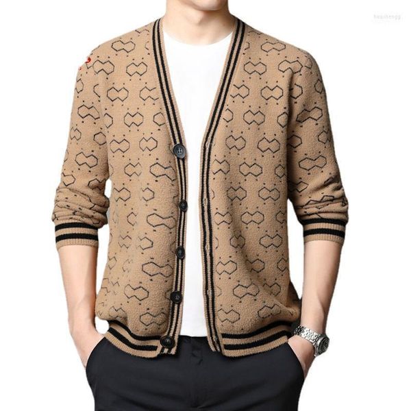 

men's sweaters men's oversized cardigan jacket khaki knitted sweater v-neck casual loose 5xl6xl7xlcardigan man coat men clothing, White;black