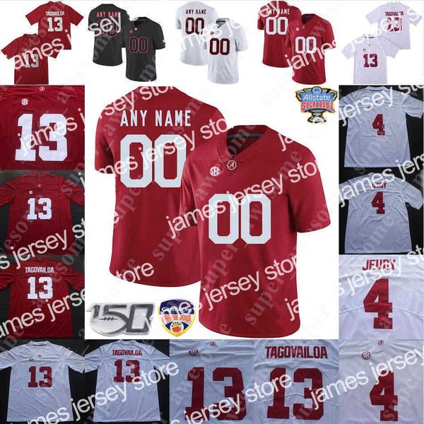 

american college football wear alabama crimson tide jersey hunter brannon tanner bowles emil ekiyor kendall randolph jackson roby rowdy garz, Black