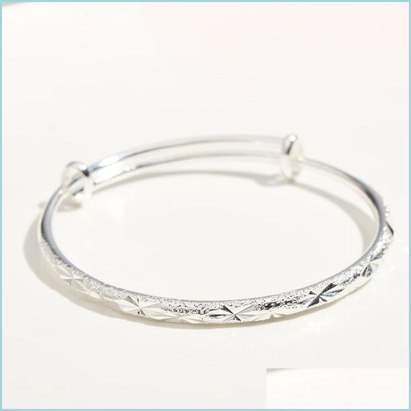 

bangle 925 sterling sier woman fashion jewelry bracelet beautif sliding bangles stars retro drop delivery 2022 bracelets dhvrd, Black