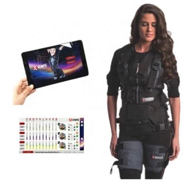 

welcomed ems electro stimulation fitness wireless xems gym vest electrostimulation sports body training machine with suits