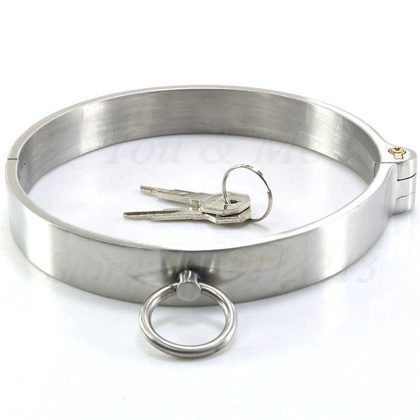 

massager bondage toys 304 stainless steel collar restraint metal choking rings premium bondage neck slave lockable nacklace fetish sm games