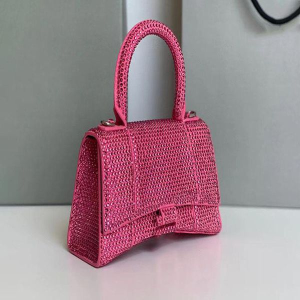 

2022 showecomfort01 new all diamond hourglass bag flash spice girl portable diagonal women's fashion european and american exclusive