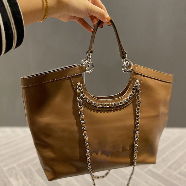 

vintage fashion women classic cowhide tote bag luxury leather quilted high capacity versatile designers cross body handbags trend suitcases