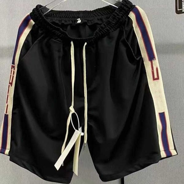 

summer mens designer shorts quick drying swimwear printing board beach short fashion letter print pants men swim short asian size m-xxxl, White;black