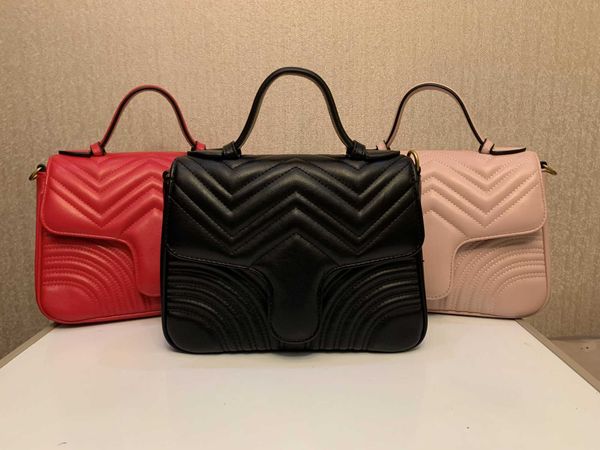 

new marmont shoulder bag lady heart-shaped gold chain messenger bag pu leather handbag purse lady messenger bag frame